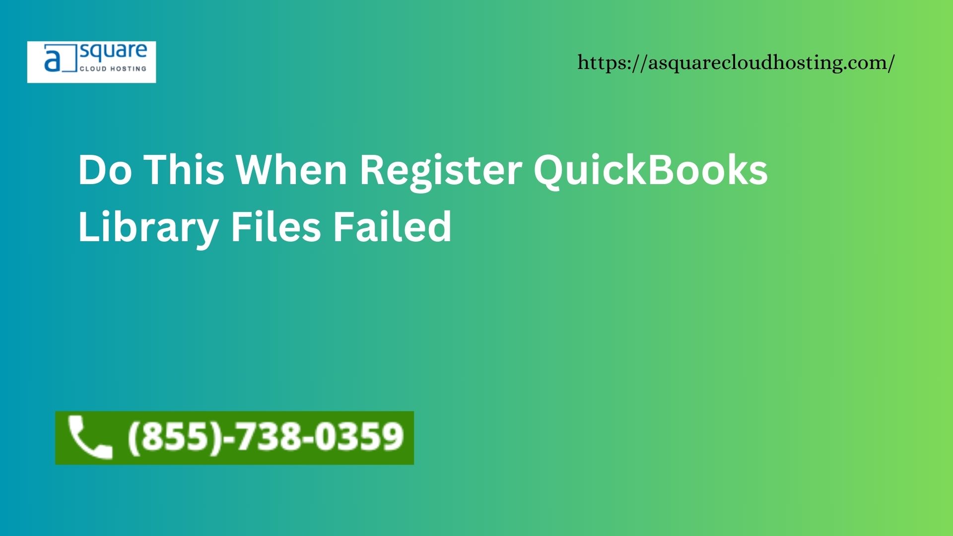 Do This When Register QuickBooks Library Files Failed